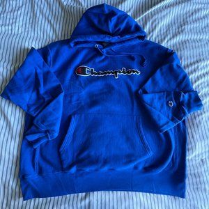 Champion Reverse Weave Hoodie Chenille Logo XXL